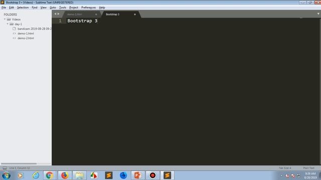 HTML5 -  CSS3 - Javascrip  & Bootstrap css  bài 1 - Cài đặt sublime text 3