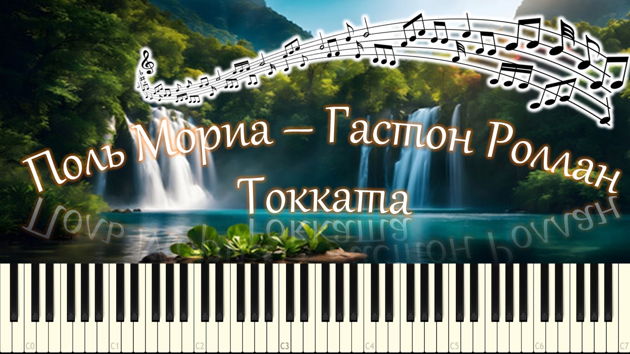 Токката (Поль Мориа, Гастон Роллан) piano tutorial [НОТЫ + MIDI]
