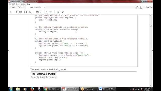 Programming in Java : Chapter-6 Java Variable Types (Basic Variable Types)