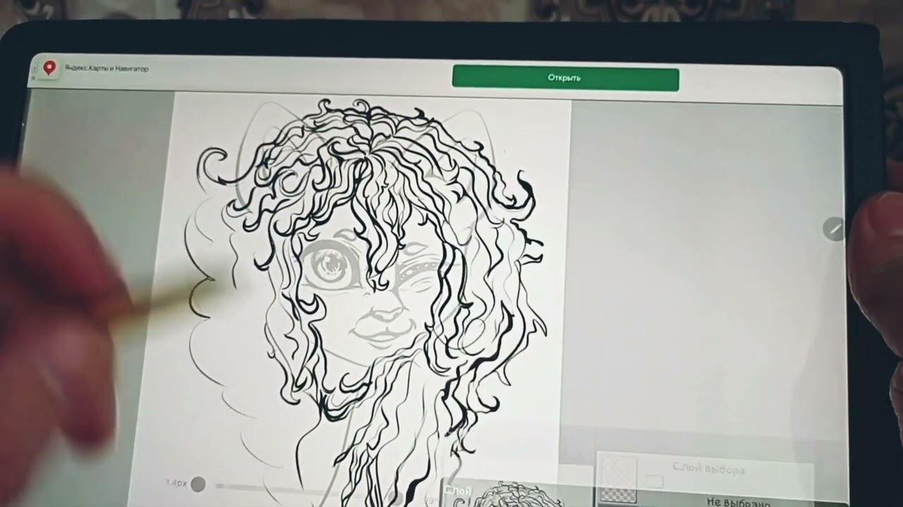 Staedtler noris digital drawing on the Samsung tab s6 lite. Ibis paint x