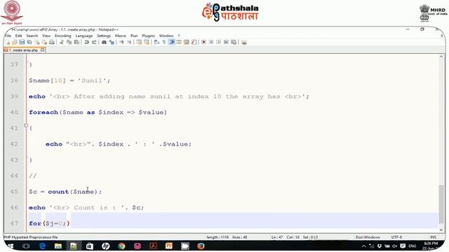 Array in PHP I