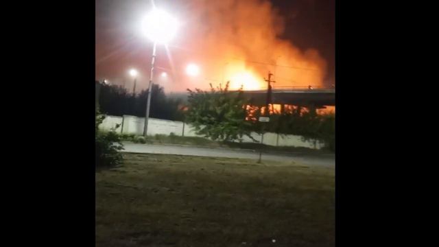 Ровеньки (ЛНР),пожар на НПЗ 10.05.24 г.