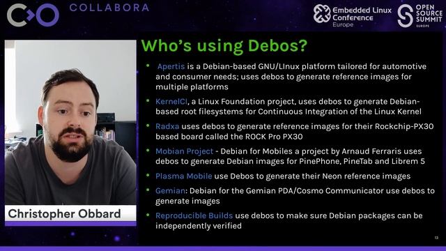 Creating Debian-Based Embedded Systems in the Cloud Using Debos | ELCE 2020