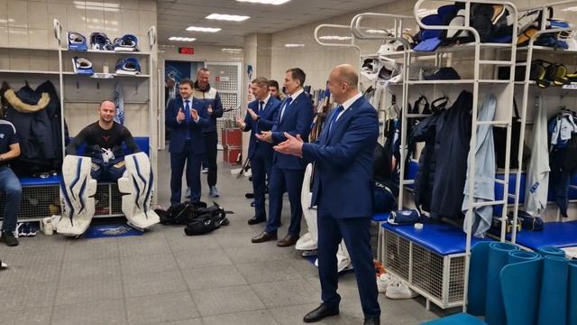 Победная раздевалка  Автомобилист - Барыс