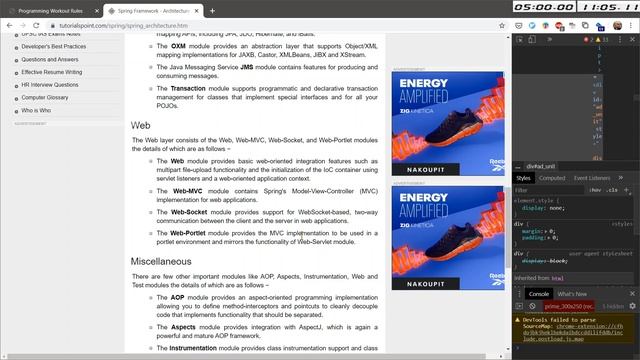 Programming Workout #214 SPRING @W3Schools com