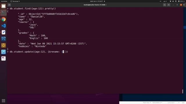 18 MongoDB Update change key $rename