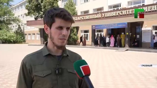 Репортаж ЧГТРК «Грозный» о ходе приемной кампании в ЧГУ им. А.А. Кадырова