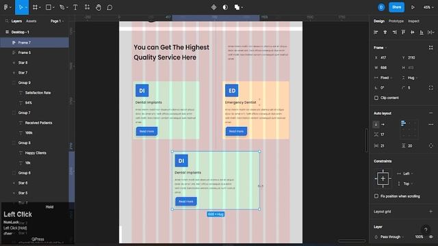 How to Create Cool Landing Page in Figma  | Landing Page Design Tutorial 2023 | Dental website UI