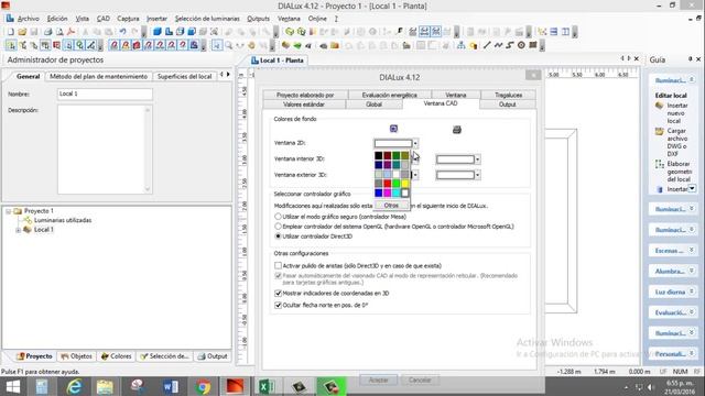 TUTORIAL: Como cambiar el fondo de pantalla 2D y 3D en DIALUX