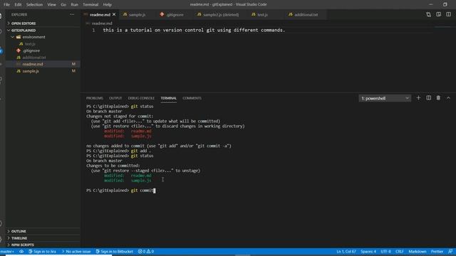 understanding version control git with graphical representation