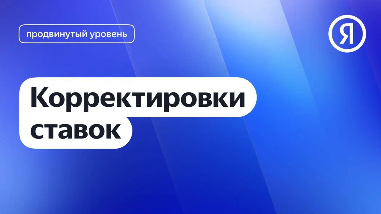 Корректировки ставок I Яндекс про Директ 2.0