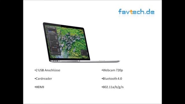 MacBook Pro 15,4 Zoll Retina Display - favtech.de