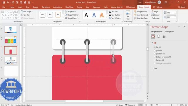 Create 3 colorful steps slide in PowerPoint. Tutorial No. 897