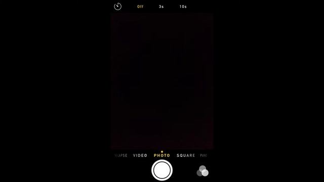 Photo timer on iPhone