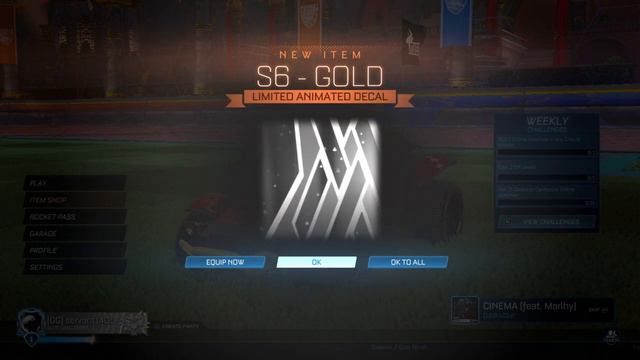 Rocket League Season 6 rewards