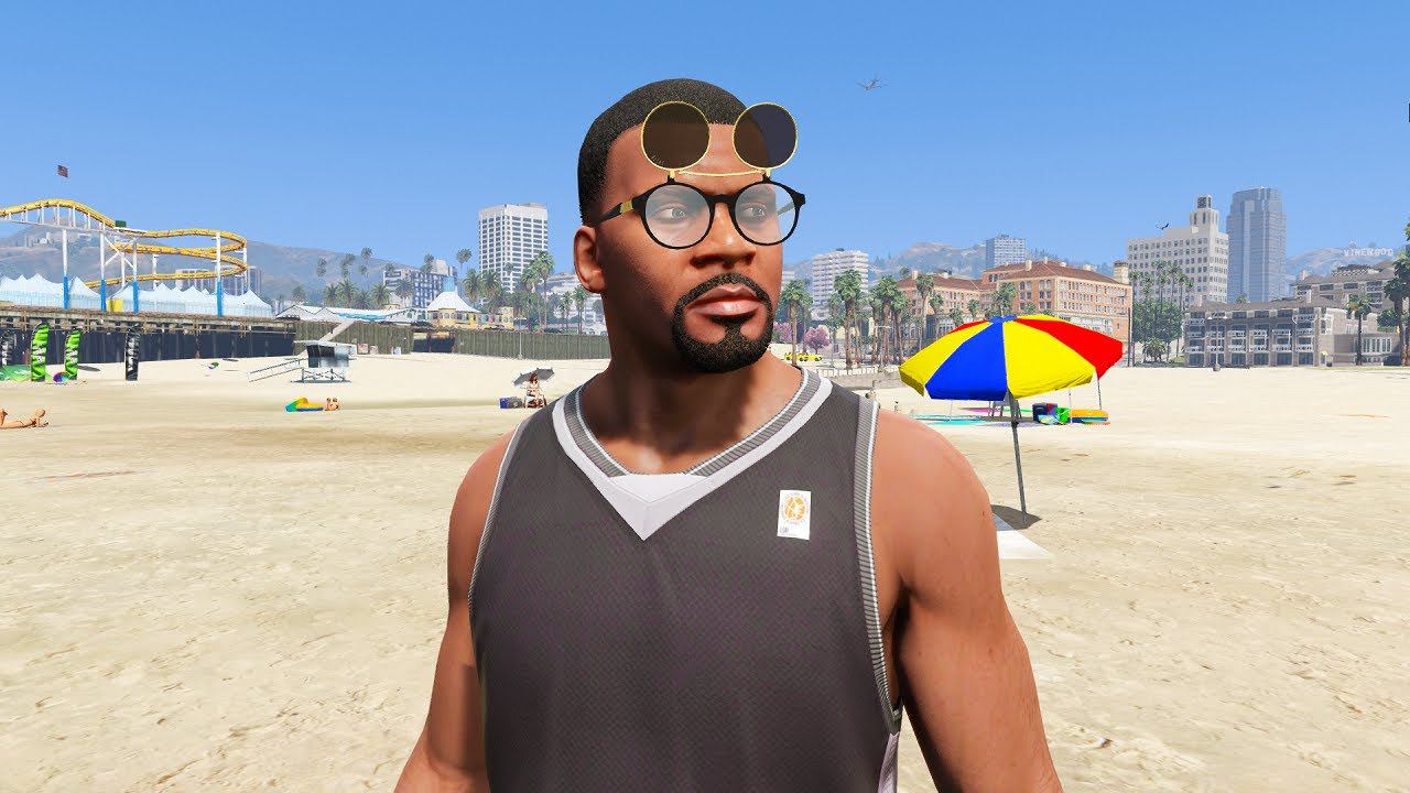 [FRANKLIN  replace] 9FIVE Lane Flip-Up sunglasses - GTA 5 mod - ГТА 5 моды - установка и обзор мода