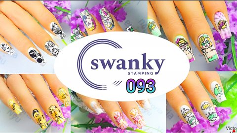 Пластина Swanky Stamping 093 Обзор и варианты дизайнов