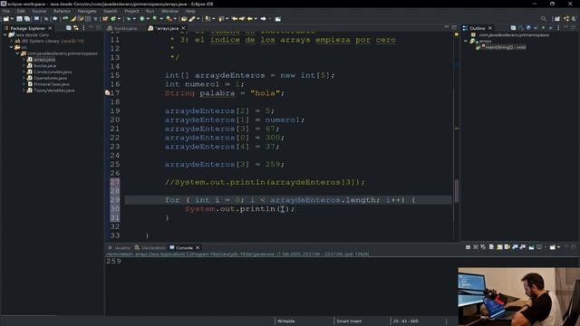 Java desde 0. 7) Arrays.