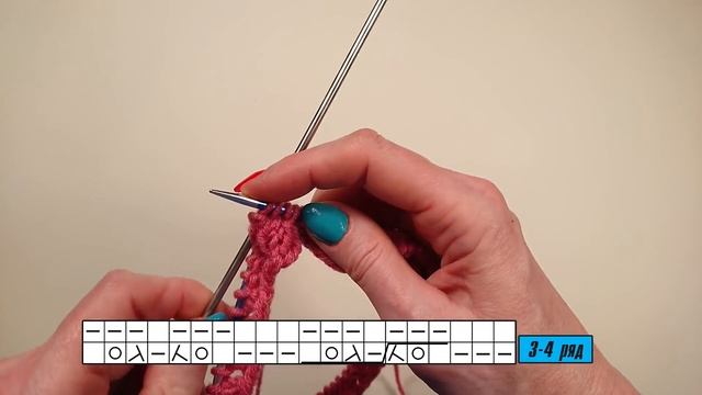 Мастер-класс по вязанию снуда на весну спицами со схемой / Crochet snood / Örme örgü düzeni ile