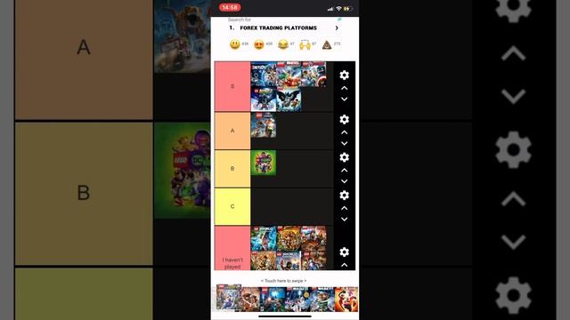 Lego games tierlist