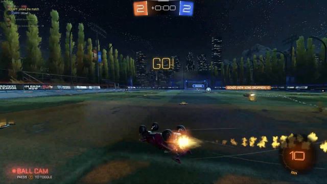 Peak with 1 second left | Rocket League SSL 2v2