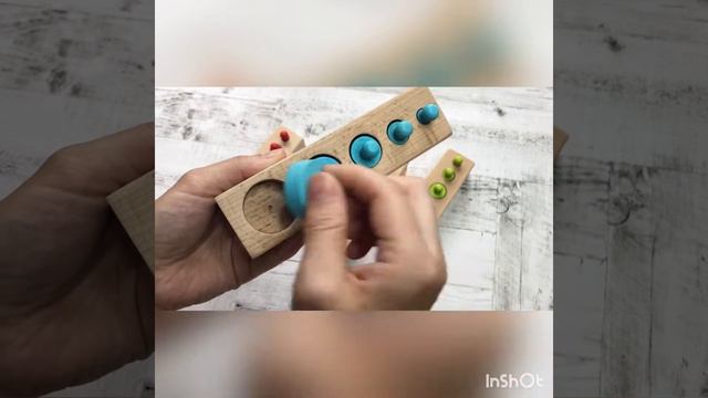 Деревянные цилиндры Гири Монтессори детские развивающие игрушки