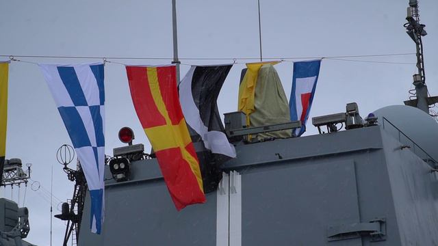 Над главной базой Северного флота поднято Знамя Победы в честь 79-летней годовщины Победы в ВОВ
