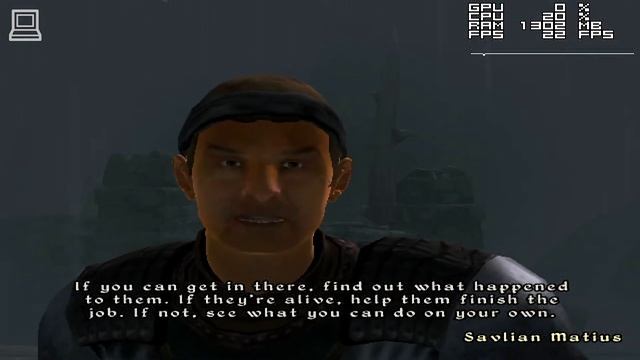 The Elder Scrolls Oblivion Gameplay Intel Atom N2600 + Intel GMA 3600