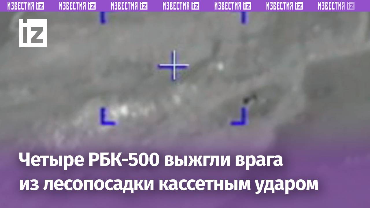 Махнешь - улица: применение четырех кассетных крылатых авиабомб РБК-500 по позициям ВСУ в лесополосе