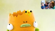Смешная игра про Черного зверька ЧУЧЕЛ Мы играем вместе с папой