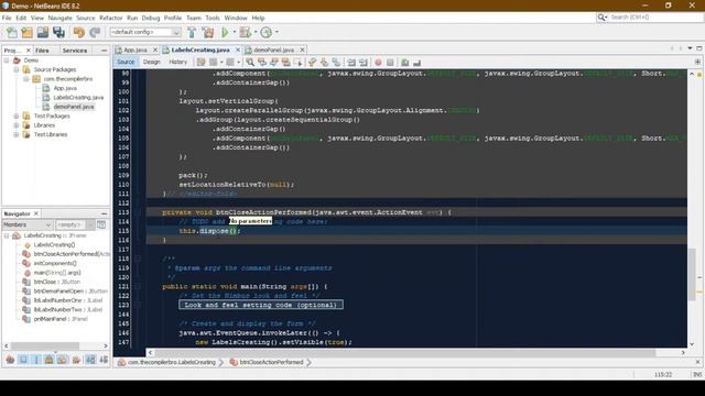 Java Swing Project-Part 4 | How to Add Buttons & Open New Frames by Clicking it |