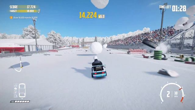 Wreckfest. Tournament - Snowball Run.
