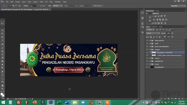 Design Spanduk Buka Puasa Bersama Free PSD