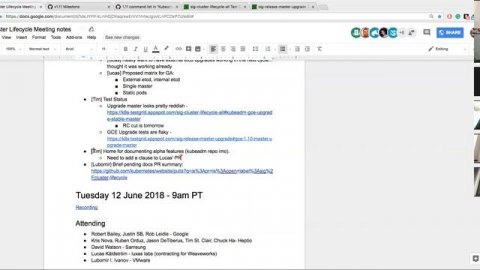 Kubernetes SIG Cluster Lifecycle 20180619
