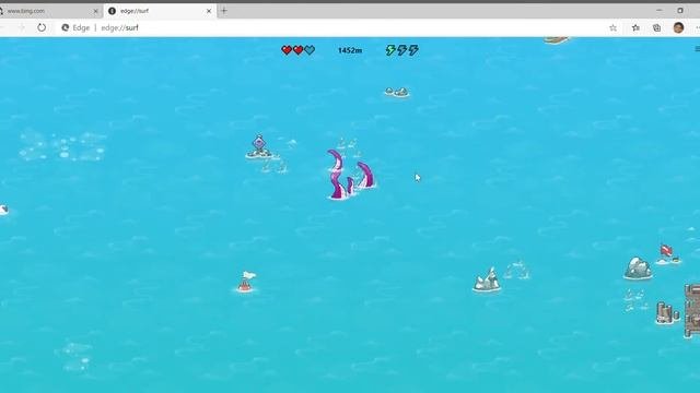 Microsoft edge surf  control octopus 100 true   edge surf  edge surf game