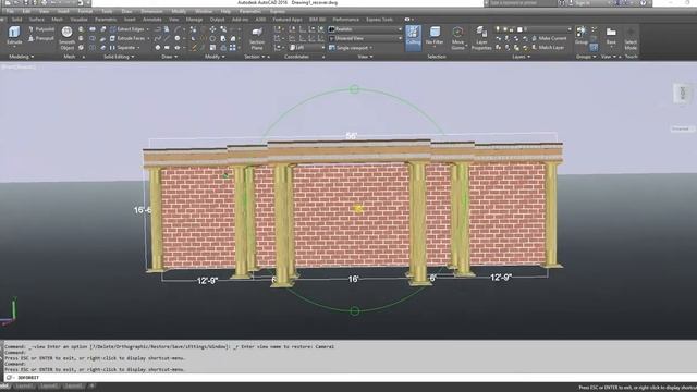 WEDDING RECEPTION STAGE 3D DESIGN IN AUTODESK AUTOCAD