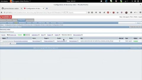 Docker Zabbix monitor