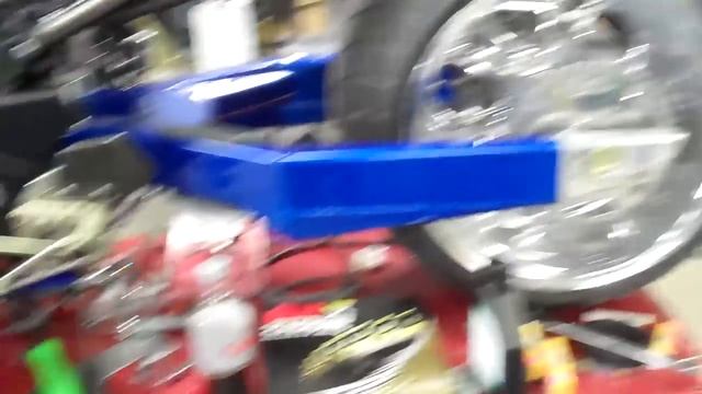 2008 B King Twin Turbo Sneak peek before IMS show Clear RIS cover anodized blue FOR SALE CHEAP!!!