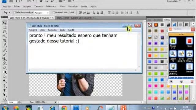 Como fazer PNG no Photoshop cs4