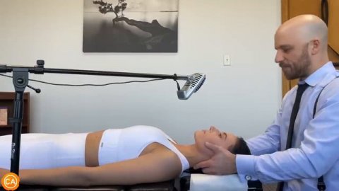 Her First Time, Nervous Cracks & Ear Pulling - ASMR Chiropractic