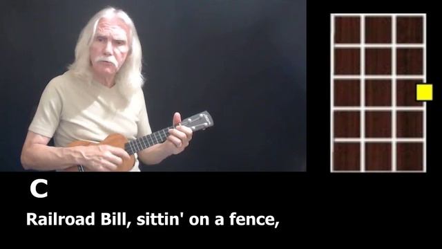 Railroad Bill - Clawhammer Ukulele - Chords Lyrics and Tablature