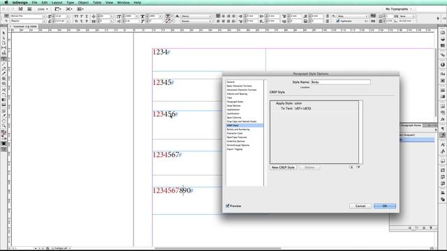 Практическое использование GREP в InDesign. Разбиение больших чисел на секции
