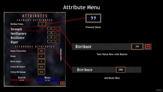 09-01. Attribute Menu - Game Plan