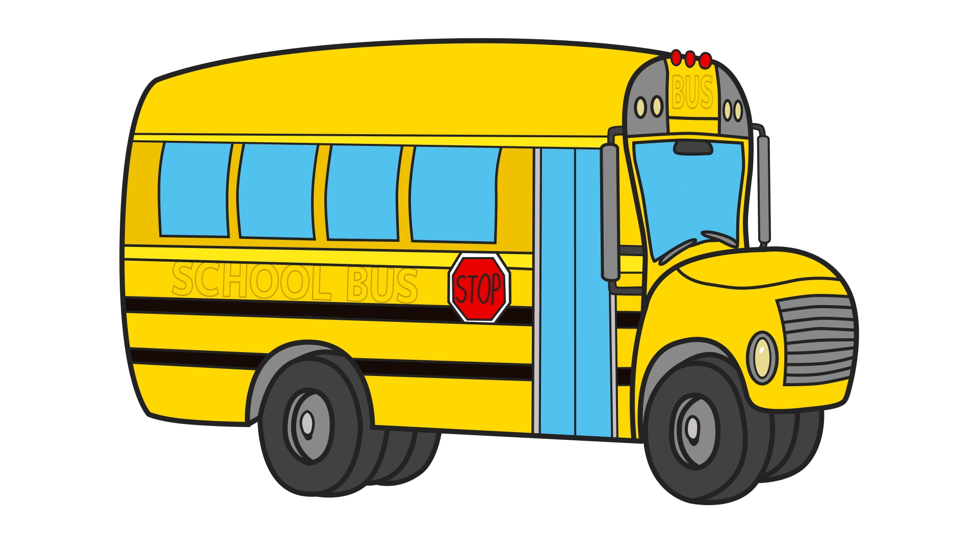 Как нарисовать Школьный автобус