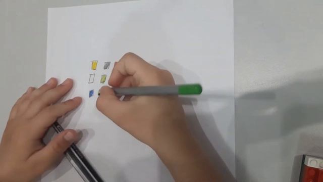 Настольная игра из Lego. Цветнашки