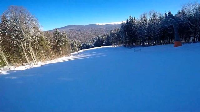 Буковель 105,1км/час Буковель 11.02.2017 16C  bukovel черная трасса GoPro HERO5 Black