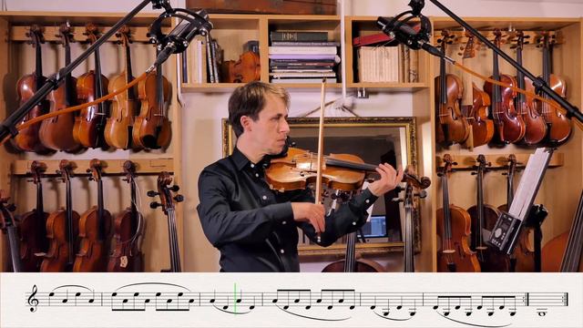 Violin Chapter 1 Exercise 6: The Legato (♩=50)