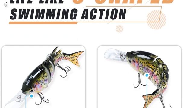 Top 10 Best Fishing Trout Lures in 2022- Freshwater Fishing Lure with Realistic Design.