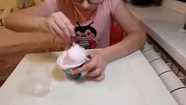 Слайм из пенки  для ванны и мусса для волос