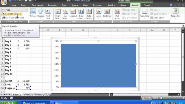 Make a Thermometer Chart in Excel
